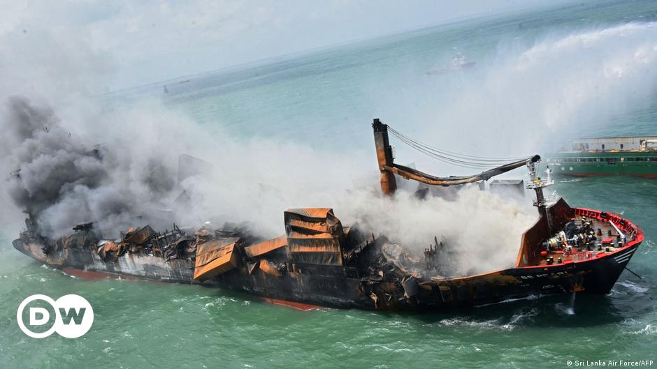 Chemiekalien-Containerschiff "X-Press Pearl" vor Sri Lanka gesunken