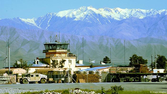 Bagram Air Base at the foot of the Hindu Kush mountains in Afghanistan (2004)