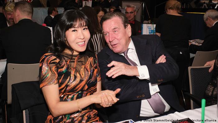 Gerhard Schröder i Kim So-yeon 