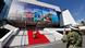 People pose on the red carpet of the Festival palace in Cannes. People pose on the red carpet of the Festival palace in Cannes.