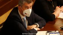 Andrej Babis, Ministerpräsident von Tschechien, nimmt an einer Parlamentssitzung teil. Nur vier Monate vor der Parlamentswahl muss sich der tschechische Regierungschef Andrej Babis einem Misstrauensvotum stellen. +++ dpa-Bildfunk +++