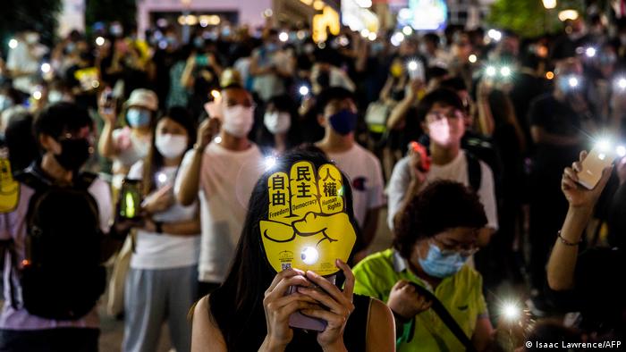Hongkong Jahrestag des Massakers am Platz des Himmlischen Friedens