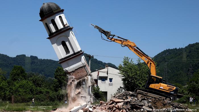 Bosnien Herzegowina Konjevic Polje Abriss Kirche
