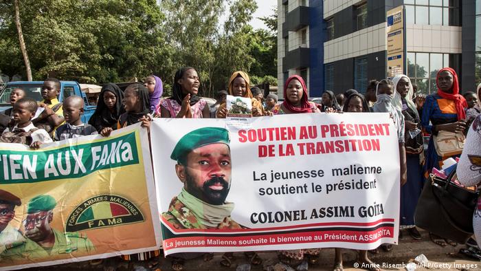 Manifestation de soutien à Assimi Goïta, le 7 juin 2021, à Bamako