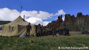 Армянский боевой пост в горах над Верхней Шоржой