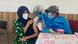 A girl from the 18-44 cohort getting her first jab at a vaccination Center in Aligarh A girl from the 18-44 cohort getting her first jab at a vaccination Center in Aligarh