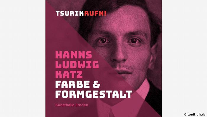 Hanns Ludwig Katz, Farbe und Formgestalt, steht über dem Foto eines jungen Mannes.