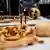 Two skeletons lie in a showcase at The National Museum of Denmark Wednesday, June 9, 2021 in Copenhagen.