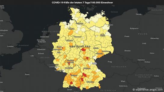 Corona: Deutschlandkarte Wird Immer Heller – DW – 10.06.2021