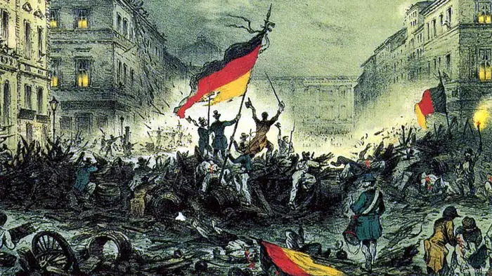 لوحة تعبر عن ثورة 1848