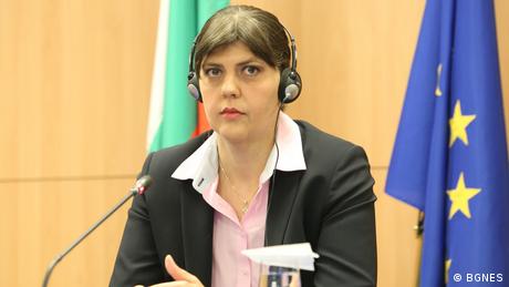 Laura Codruța Kövesi (în timpul unei vizite la Sofia, imagine din 2021)