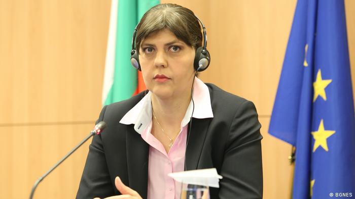 Laura Codruța Kövesi (în timpul unei vizite la Sofia, imagine din 2021)