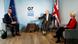 Шарль Мишель, Борис Джонсон и Урсула фон дер Ляйен на саммите G7 Шарль Мишель, Борис Джонсон и Урсула фон дер Ляйен на саммите G7