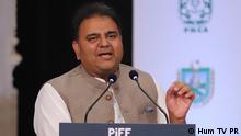 Pakistan's Minister for Information and Broadcasting Fawad Chaudhry