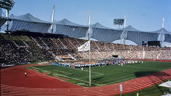 Munich's Olympic Stadium, pictured in 1972