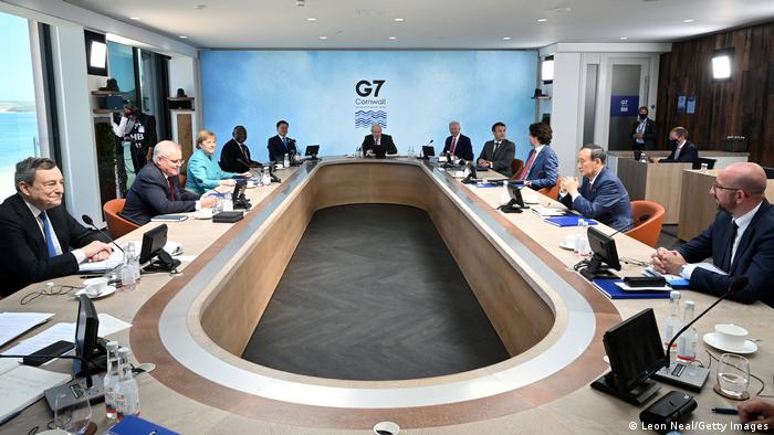 Cornwall G7 Treffen mit Gastpolitikern
