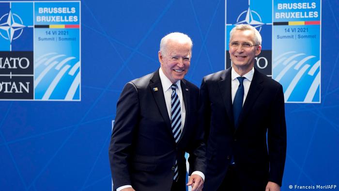 Brüssel NATO Gipfeltreffen l Stoltenberg und Biden