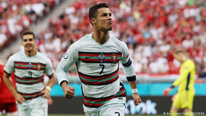 Cristiano Ronaldo in Portugal's opening game of Euro 2020