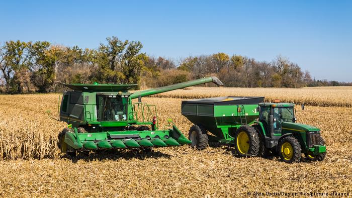 Mais-Ernte in den Vereinigten Staaten (hier im Bundesstaat Iowa) 