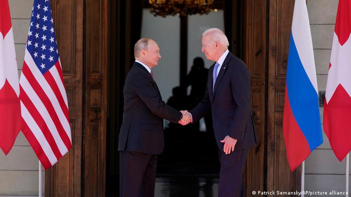 Schweiz l Biden und Putin treffen sich in Genf l Begrüßung