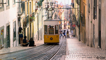 Altstadt Lissabon mit Standseilbahn