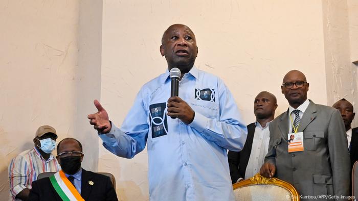 Laurent Gbagbo à Abidjan, le 17 juin 2021, jour de son retour en Côte d'Ivoire