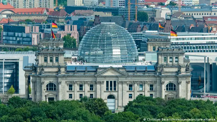 Blick auf den Reichstag, Berlin, Deutschland