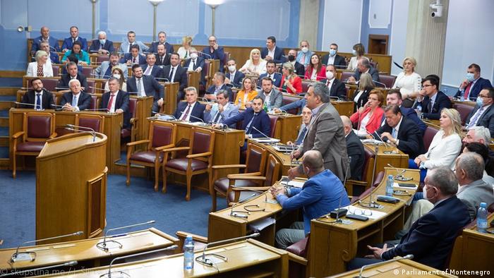 Montenegro Sitzung im Parlament