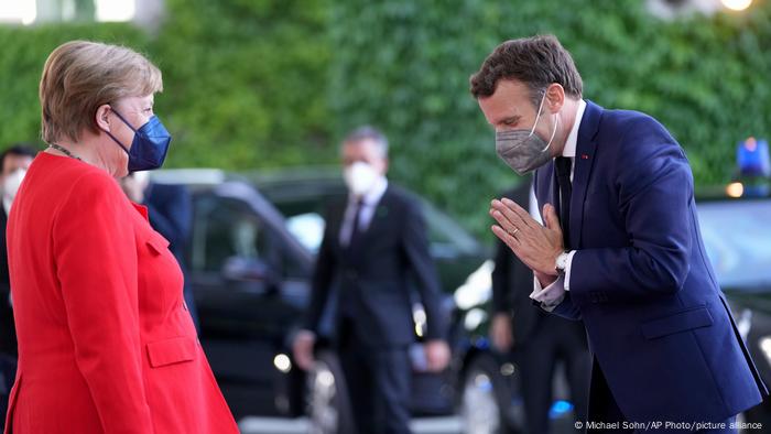 Angela Merkel empfängt Emmanuel Macron in Berlin