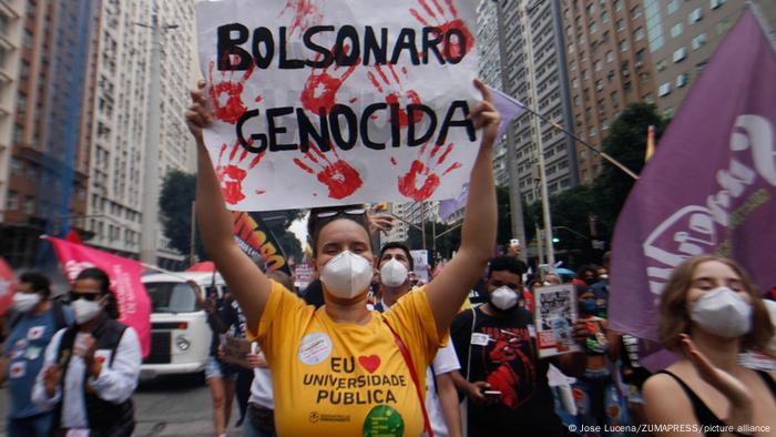 Proteste gegen Präsident Jair Bolsonaro in Rio de Janeiro