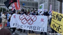 Tokyo Olympics protests.
Please can you credit: Julian Ryall