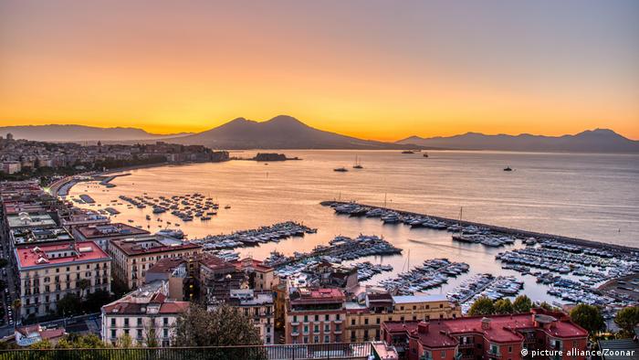 Gulf of Naples at sunset 