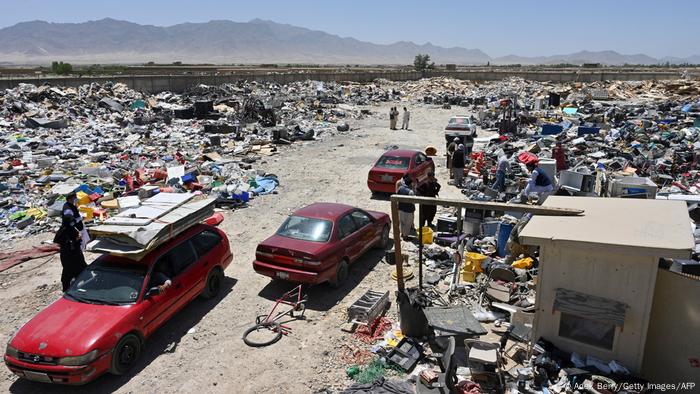 Bagram Üssü'nden çekilen ABD askerleri tonlarca atık bıraktı