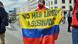 Una manifestación en Bruselas, en 2021, pidiendo la protección de líderes comunitarios en Colombia. Una manifestación en Bruselas, en 2021, pidiendo la protección de líderes comunitarios en Colombia.