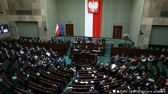 Polish parliament in session Polish parliament in session