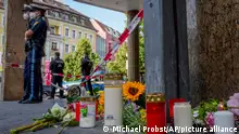 Deutschland Würzburg l Gedenken nach der Messerattacke