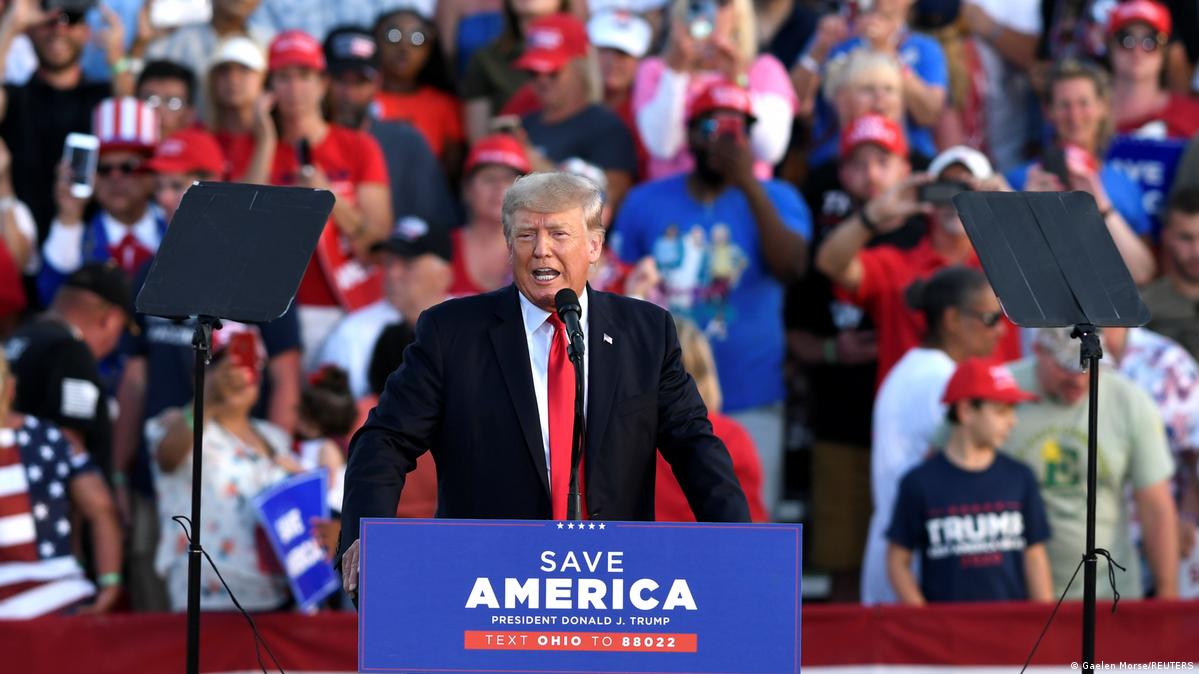Trump holds first rally since leaving office