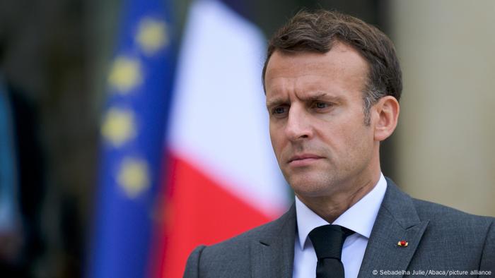 Conférence de presse du président français Emmanuel Macron à Paris