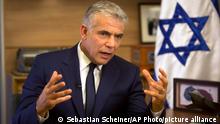 In this Monday, Oct. 31, 2016 photo, Israeli Knesset member, Yair Lapid, leader of the Yesh Atid party, speaks during an interview with The Associated Press, in his office at the Knesset, Israel's parliament, in Jerusalem. Lapid believes he has finally found a formula that will allow him to do something that has eluded Israeli politicians for nearly a decade: Defeat Prime Minister Benjamin Netanyahu in an election. Just three years after Lapid gave up a successful media career for the rough-and-tumble of Israeli politics, his centrist Yesh Atid party has been surging in opinion polls -- repeatedly coming out ahead of Netanyahu’s long-dominant Likud Party. (AP Photo/Sebastian Scheiner)
