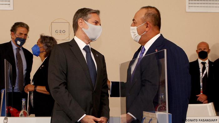 Italien Matera | Treffen G20-Außenminister | Blinken und Cavusoglu 