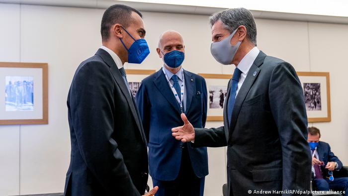 Italien Matera | Treffen G20-Außenminister | Blinken und Di Maio 