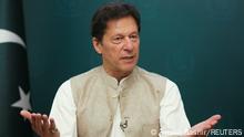 04.06.21 *** Pakistan's Prime Minister Imran Khan gestures during an interview with Reuters in Islamabad, Pakistan, June 4, 2021. REUTERS/Saiyna Bashir