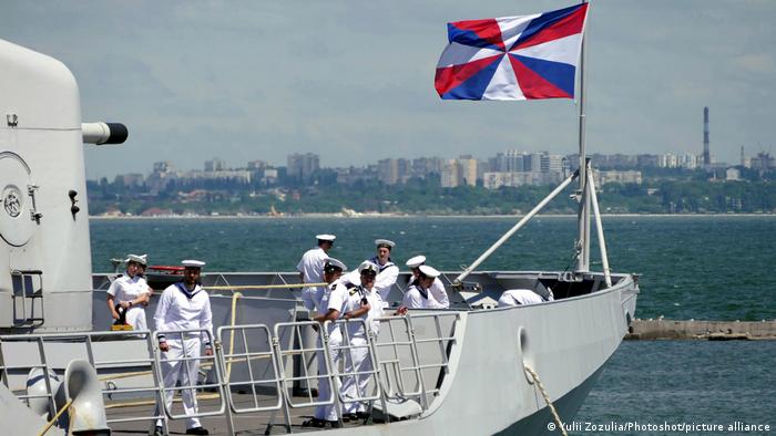 Buque de la marina holandesa en Odesa. Imagen del 18 de junio de 2021