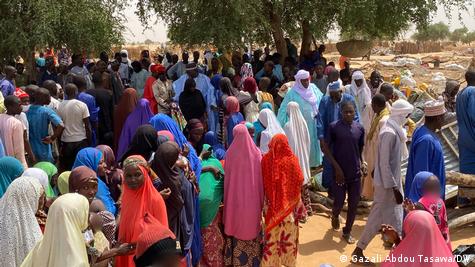 Retour des refugiés nigeriens á Diffa, dans le sud du Niger