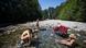 People cool off at a creek in North Vancouver on June 28 People cool off at a creek in North Vancouver on June 28