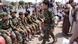أطفال من المركز الصيفية بصنعاء يرتدون الزي العسكري وسط ميدان السبعين خلال مظاهرة احتجاجية ضد تصنيف الحوثيين في القائمة السوداء لمنتهكي حقوق الأطفال أطفال من المركز الصيفية بصنعاء يرتدون الزي العسكري وسط ميدان السبعين خلال مظاهرة احتجاجية ضد تصنيف الحوثيين في القائمة السوداء لمنتهكي حقوق الأطفال