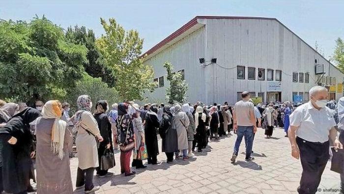 People standing in line