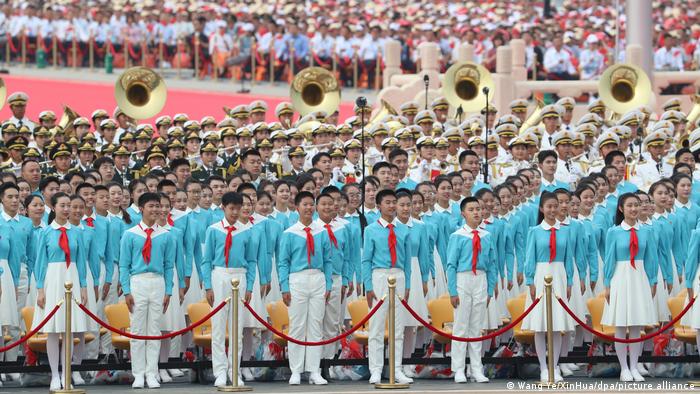 中国共产党成立100周年庆典上的中国民众