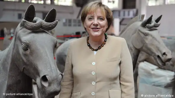 Flash-Galerie Merkel in China Terrakottaarmee Xian