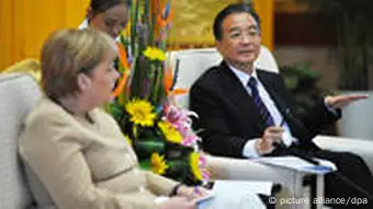 Merkel in China Wen Jiabao